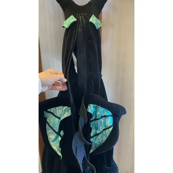 Disney Store Vintage Maleficent/Dragon Plush Costume KIds 4-6T Great Condition! - Picture 7 of 10
